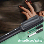 HeatWave Pro Styling Comb Professional Electric Hair Straightener Comb Brush
