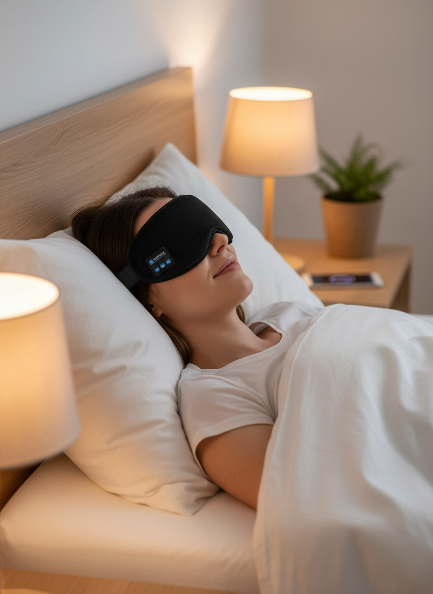 Wireless Bluetooth Eye Mask With Music - faq-with-image