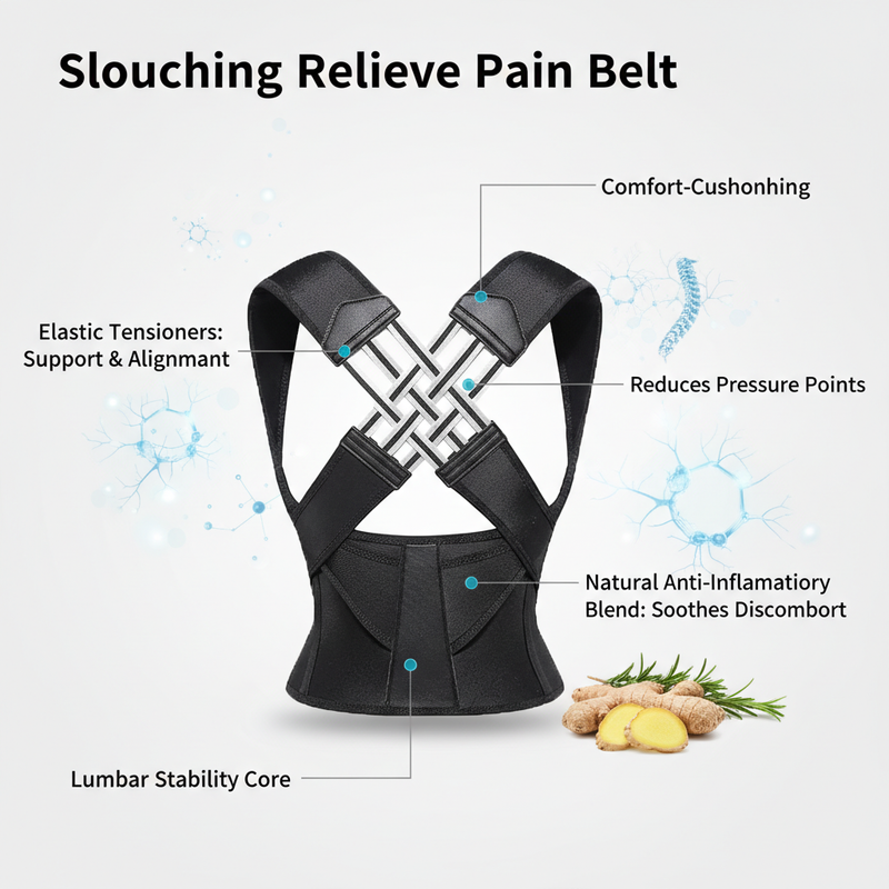Slouching Relieve Pain Belt Women Men - key-ingredients