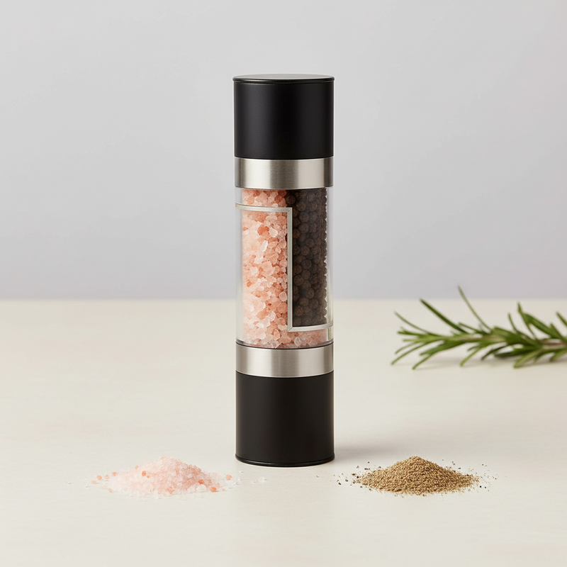 2-in-1 Stainless Steel Salt And Pepper Grinder - key-ingredients
