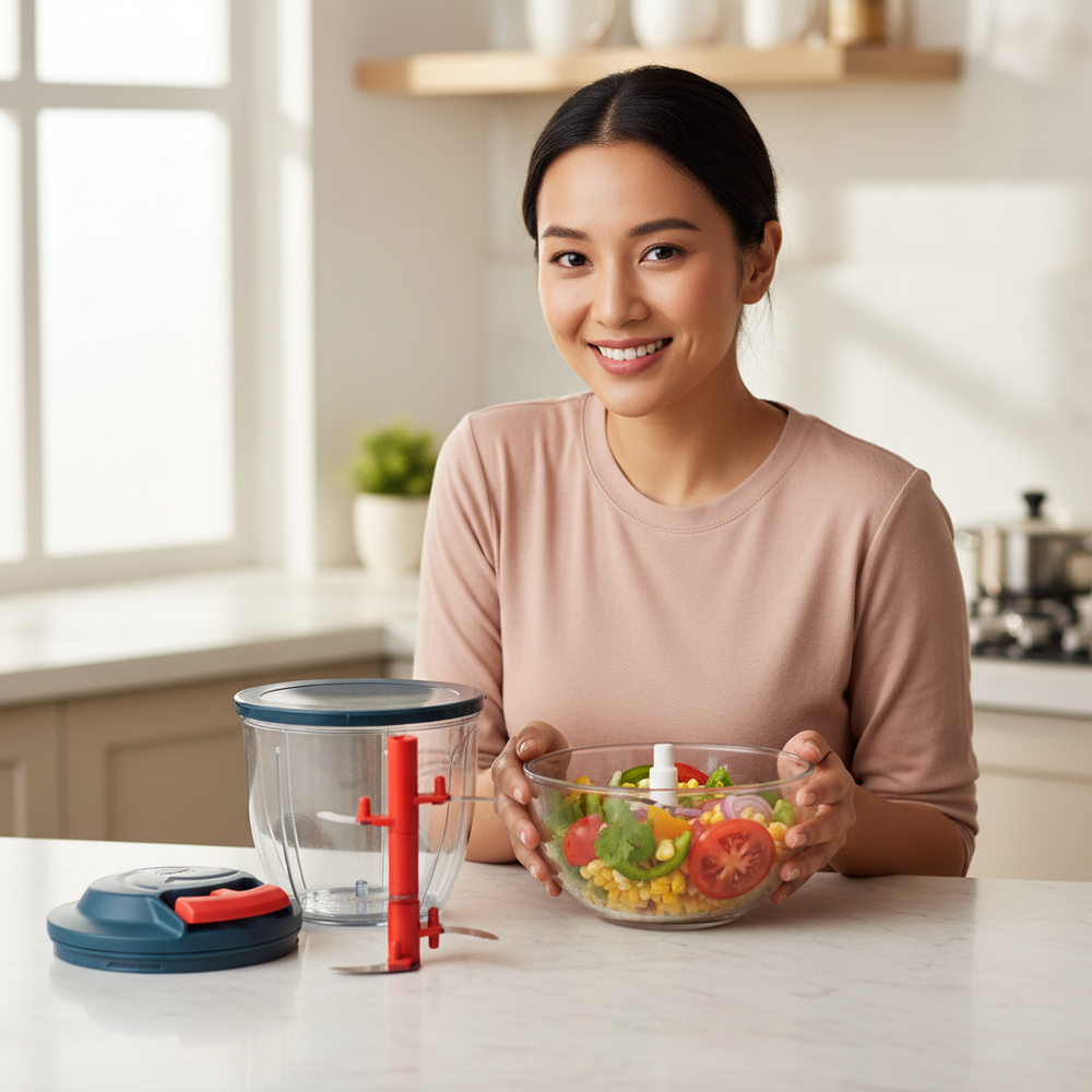 Apex Speed-x Hand-powered Vegetable Chopper - reviews-with-image