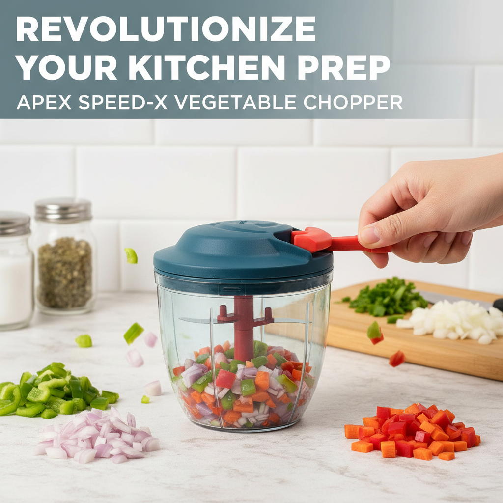 Apex Speed-x Hand-powered Vegetable Chopper - skincare-media-carousel